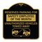 Signmission Reserved Parking for Safety Employee of the Month Unauthorized Vehicles Towed Away, BG-1818-23077 A-DES-BG-1818-23077 - alternate 1